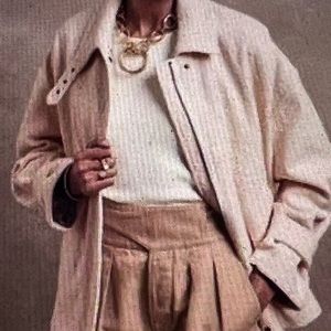 Banana Republic NWT Oversized Boucle Balmacaan Jacket Cream xxl